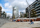 Vasco da Gama-Platz am Grassbrookhafen der Hamburger Hafen-City : Treppen